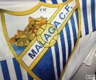 Malaga C.F bayrak mavi ve beyaz